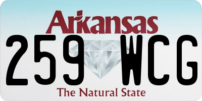 AR license plate 259WCG