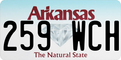 AR license plate 259WCH