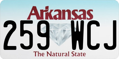 AR license plate 259WCJ