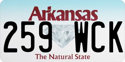 AR license plate 259WCK