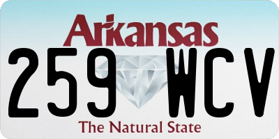 AR license plate 259WCV