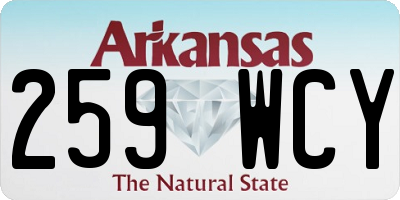 AR license plate 259WCY