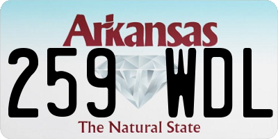 AR license plate 259WDL
