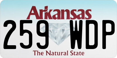 AR license plate 259WDP