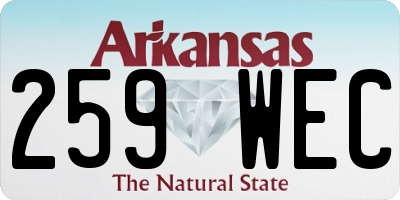 AR license plate 259WEC