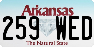 AR license plate 259WED