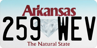 AR license plate 259WEV