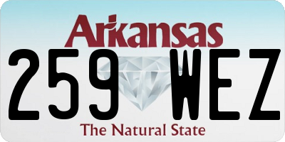 AR license plate 259WEZ