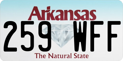 AR license plate 259WFF