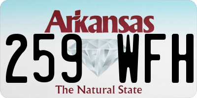 AR license plate 259WFH
