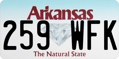 AR license plate 259WFK
