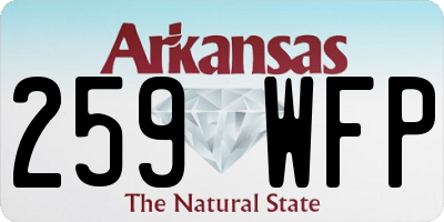 AR license plate 259WFP