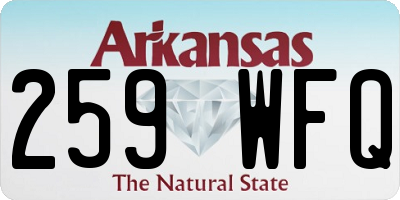 AR license plate 259WFQ