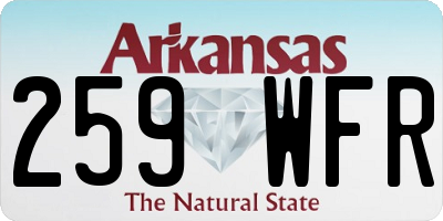 AR license plate 259WFR