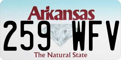 AR license plate 259WFV