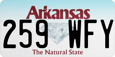 AR license plate 259WFY
