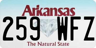AR license plate 259WFZ