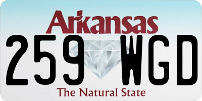 AR license plate 259WGD