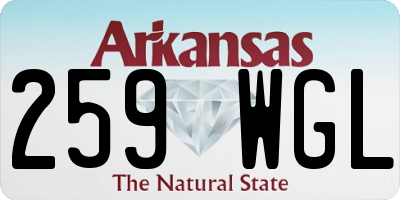 AR license plate 259WGL