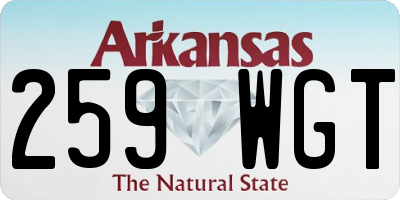 AR license plate 259WGT