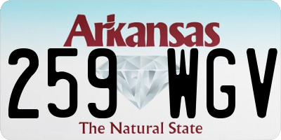 AR license plate 259WGV