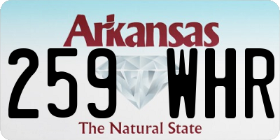 AR license plate 259WHR