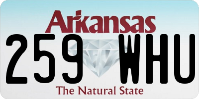 AR license plate 259WHU