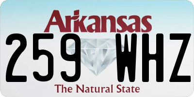 AR license plate 259WHZ