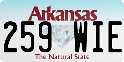 AR license plate 259WIE