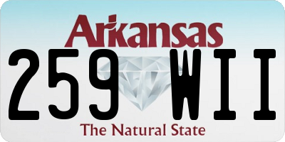 AR license plate 259WII