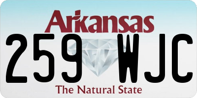 AR license plate 259WJC