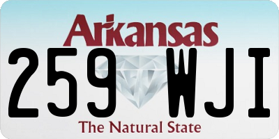 AR license plate 259WJI