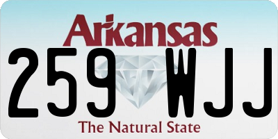 AR license plate 259WJJ