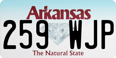 AR license plate 259WJP