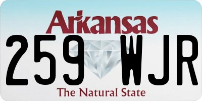 AR license plate 259WJR