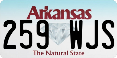 AR license plate 259WJS