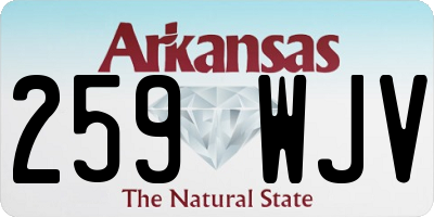AR license plate 259WJV