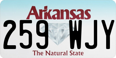 AR license plate 259WJY