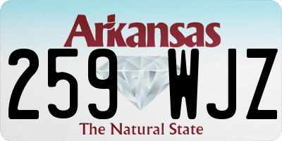 AR license plate 259WJZ