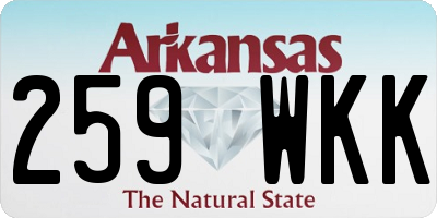 AR license plate 259WKK
