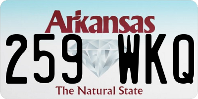 AR license plate 259WKQ