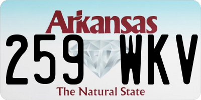 AR license plate 259WKV