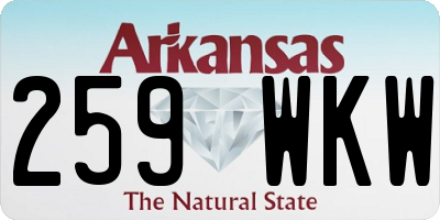 AR license plate 259WKW