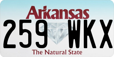AR license plate 259WKX