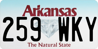 AR license plate 259WKY