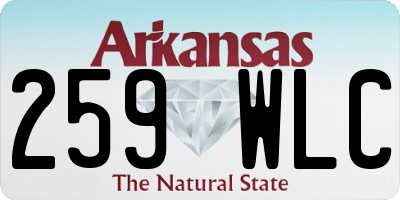AR license plate 259WLC