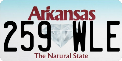 AR license plate 259WLE