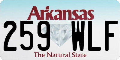 AR license plate 259WLF