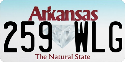 AR license plate 259WLG