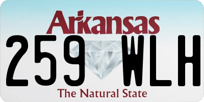 AR license plate 259WLH